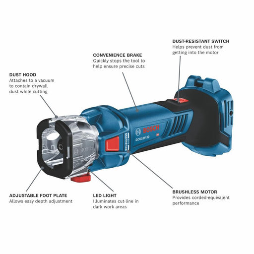 Bosch GXL18V-291B25 18V 2-Tool Combo Kit with Brushless Screwgun, Brushless Cut-Out Tool - Image 2