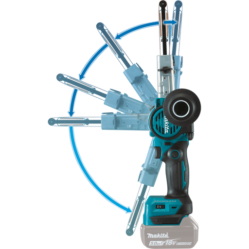 Makita XSB01TJ 18V LXT 3/8" x 21" Detail Belt Sander Kit - Image 2